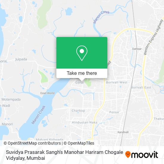 Suvidya Prasarak Sangh's Manohar Hariram Chogale Vidyalay map
