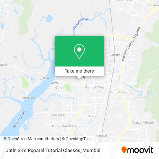 Jatin Sir's Ruparel Tutorial Classes map