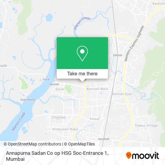 Annapurna Sadan Co op HSG Soc-Entrance 1 map