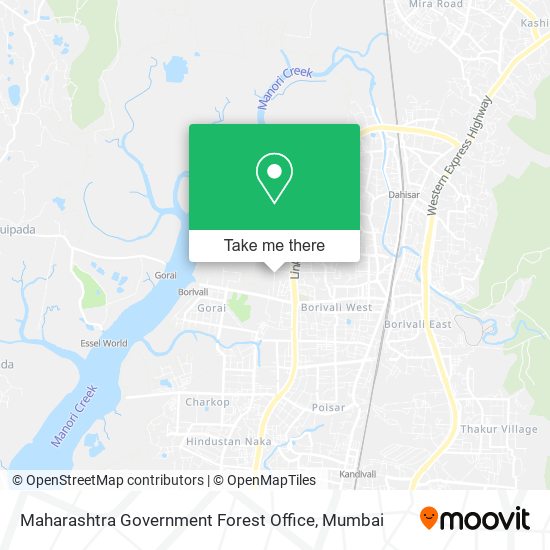Maharashtra Government Forest Office map