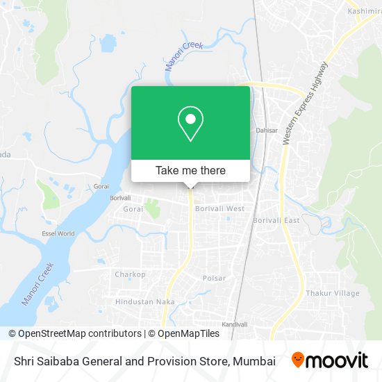 Shri Saibaba General and Provision Store map