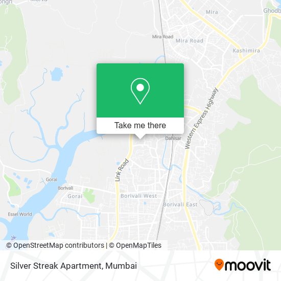 Silver Streak Apartment map