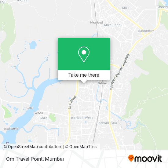 Om Travel Point map