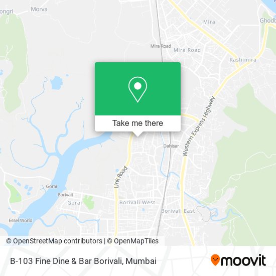 B-103 Fine Dine & Bar Borivali map