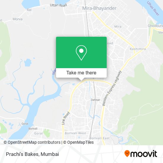 Prachi's Bakes map