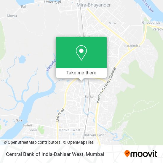 Central Bank of India-Dahisar West map