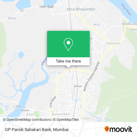 GP Parsik Sahakari Bank map