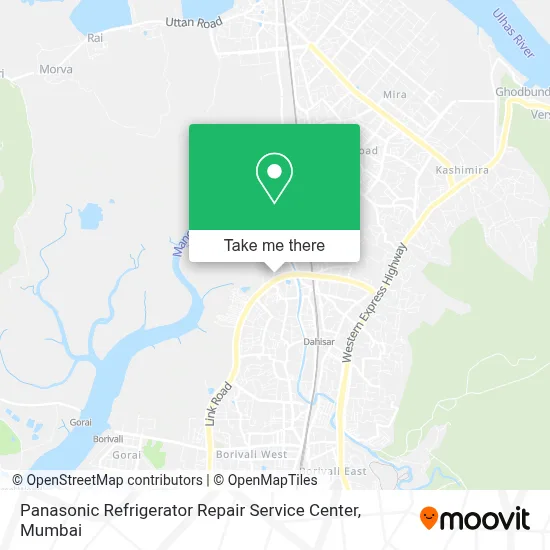 Panasonic Refrigerator Repair Repair Service Center map