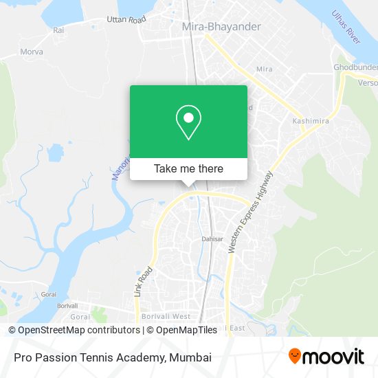 Pro Passion Tennis Academy map