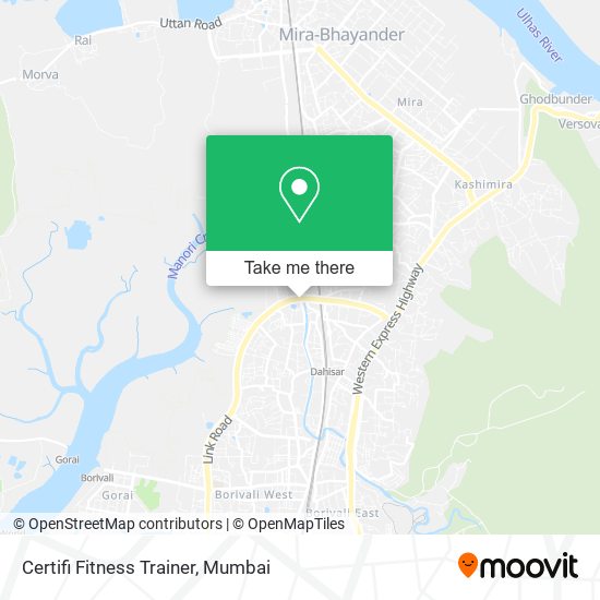 Certifi Fitness Trainer map