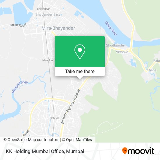 KK Holding Mumbai Office map