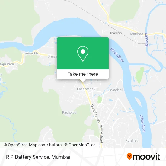 R P Battery Service map