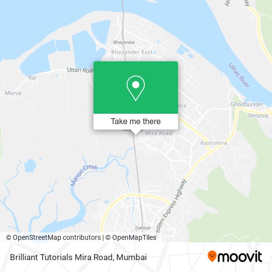 Brilliant Tutorials Mira Road map
