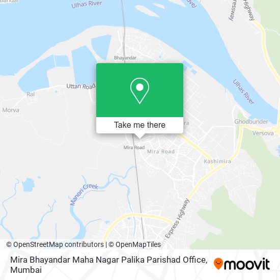 Mira Bhayandar Maha Nagar Palika Parishad Office map