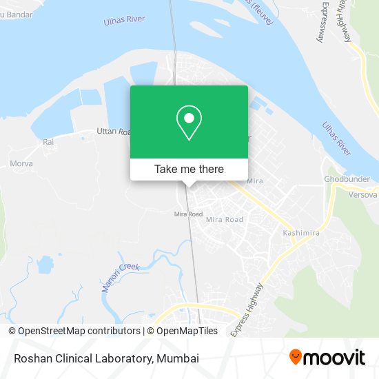 Roshan Clinical Laboratory map