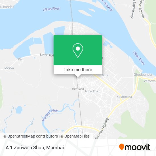 A 1 Zariwala Shop map