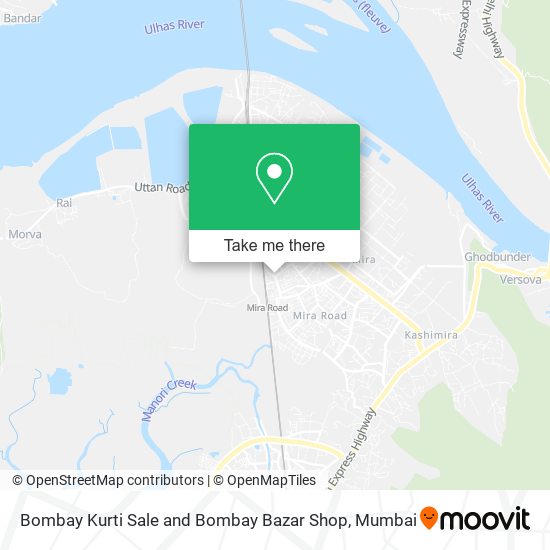 Bombay Kurti Sale and Bombay Bazar Shop map