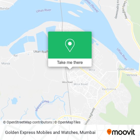 Golden Express Mobiles and Watches map
