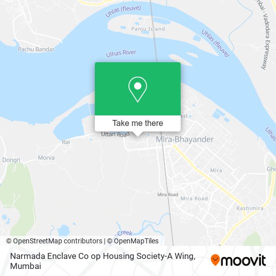 Narmada Enclave Co op Housing Society-A Wing map