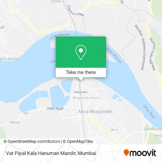 Vat Pipal Kala Hanuman Mandir map