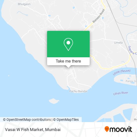 Vasai W Fish Market map