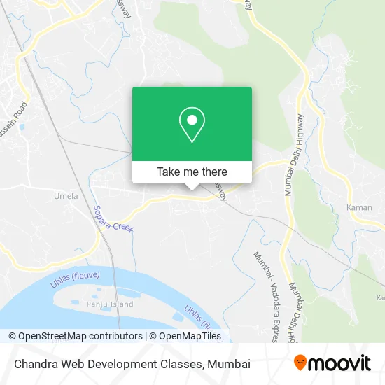 Chandra Web Development Classes map
