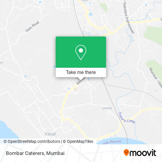 Bombar Caterers map