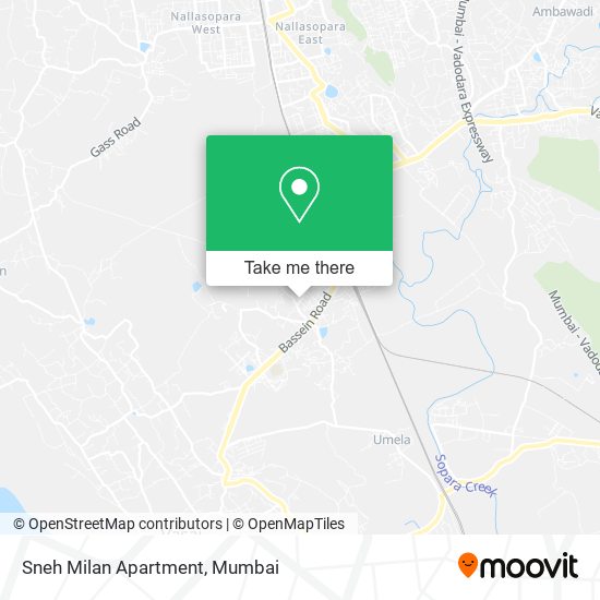 Sneh Milan Apartment map