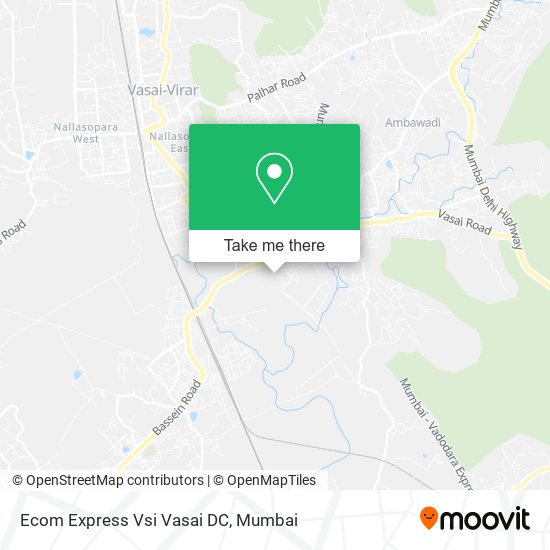 Ecom Express Vsi Vasai DC map