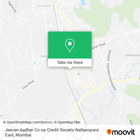 Jeevan Aadhar Co-op Credit Society-Nallasopara East map