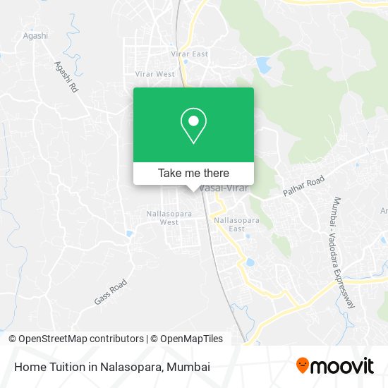 Home Tuition in Nalasopara map