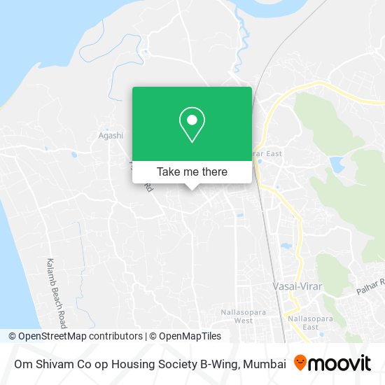 Om Shivam Co op Housing Society B-Wing map