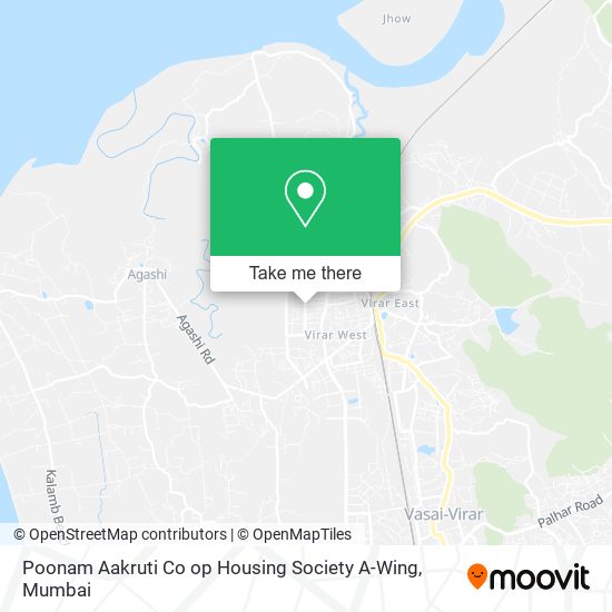 Poonam Aakruti Co op Housing Society A-Wing map