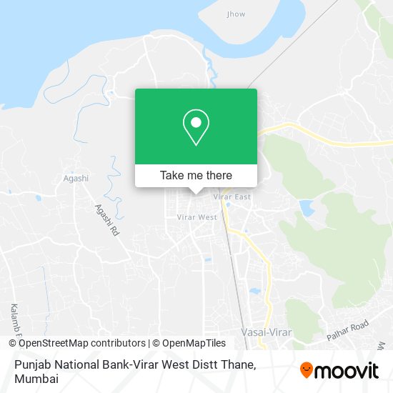 Punjab National Bank-Virar West Distt Thane map