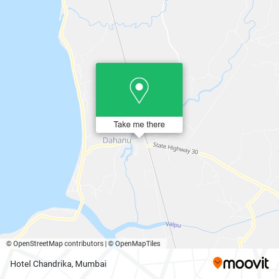 Hotel Chandrika map