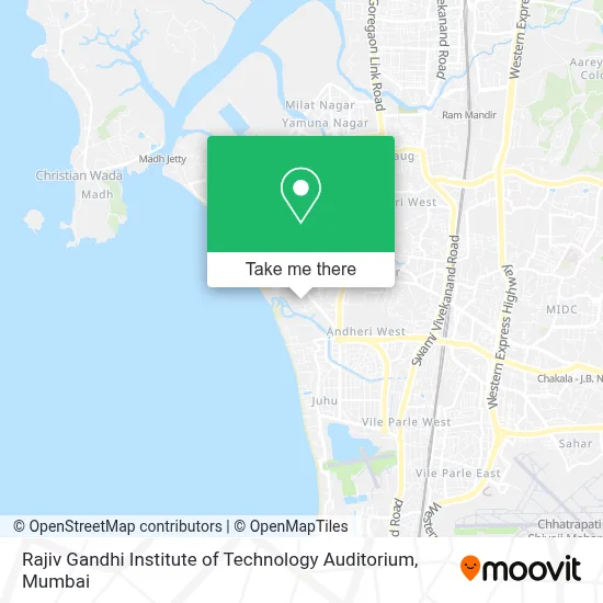 Rajiv Gandhi Institute of Technology Auditorium map