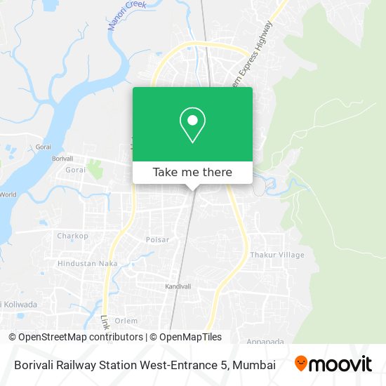 Borivali Railway Station West-Entrance 5 map