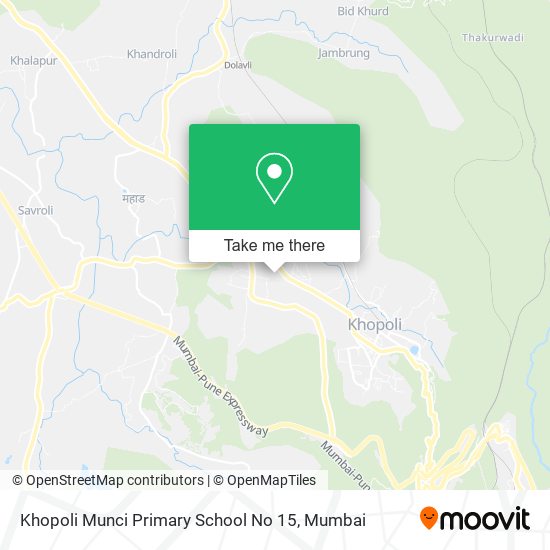 Khopoli Munci Primary School No 15 map
