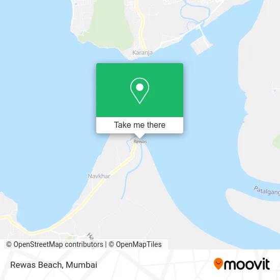Rewas Beach map