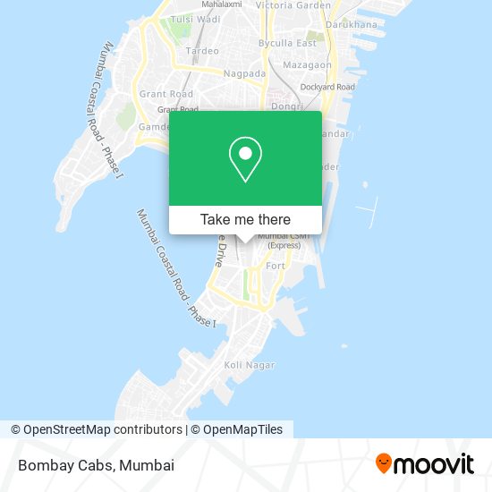 Bombay Cabs map