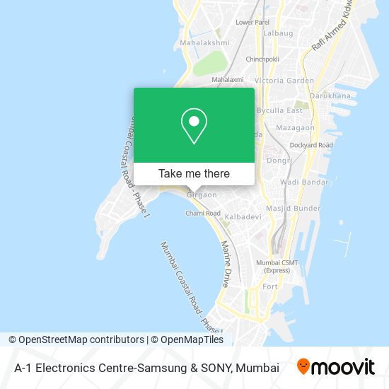 A-1 Electronics Centre-Samsung & SONY map
