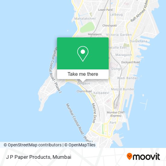 J P Paper Products map