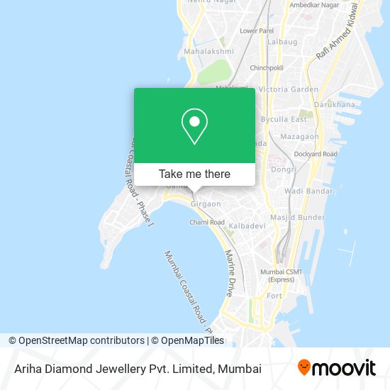 Ariha Diamond Jewellery Pvt. Limited map