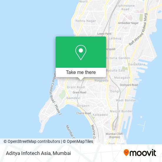 Aditya Infotech Asia map
