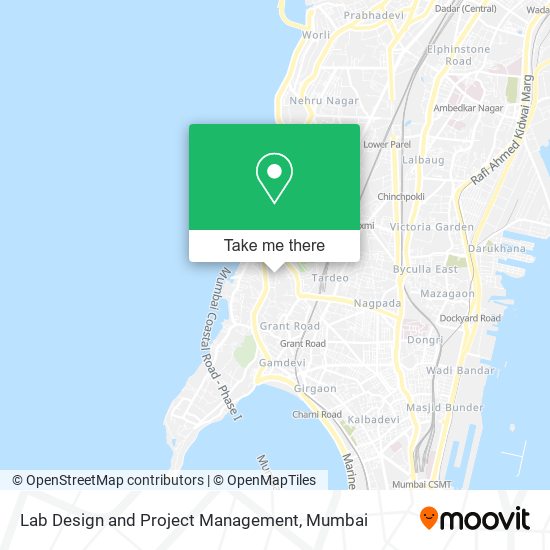 Lab Design and Project Management map