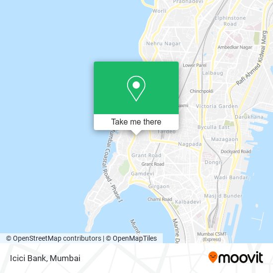 Icici Bank map