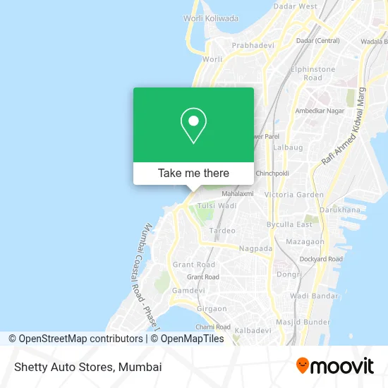Shetty Auto Stores map