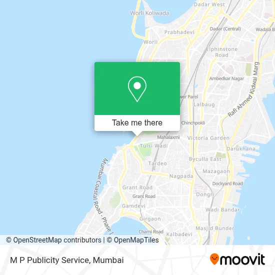 M P Publicity Service map