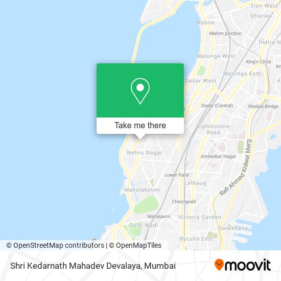 Shri Kedarnath Mahadev Devalaya map