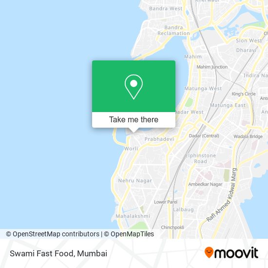 Swami Fast Food map